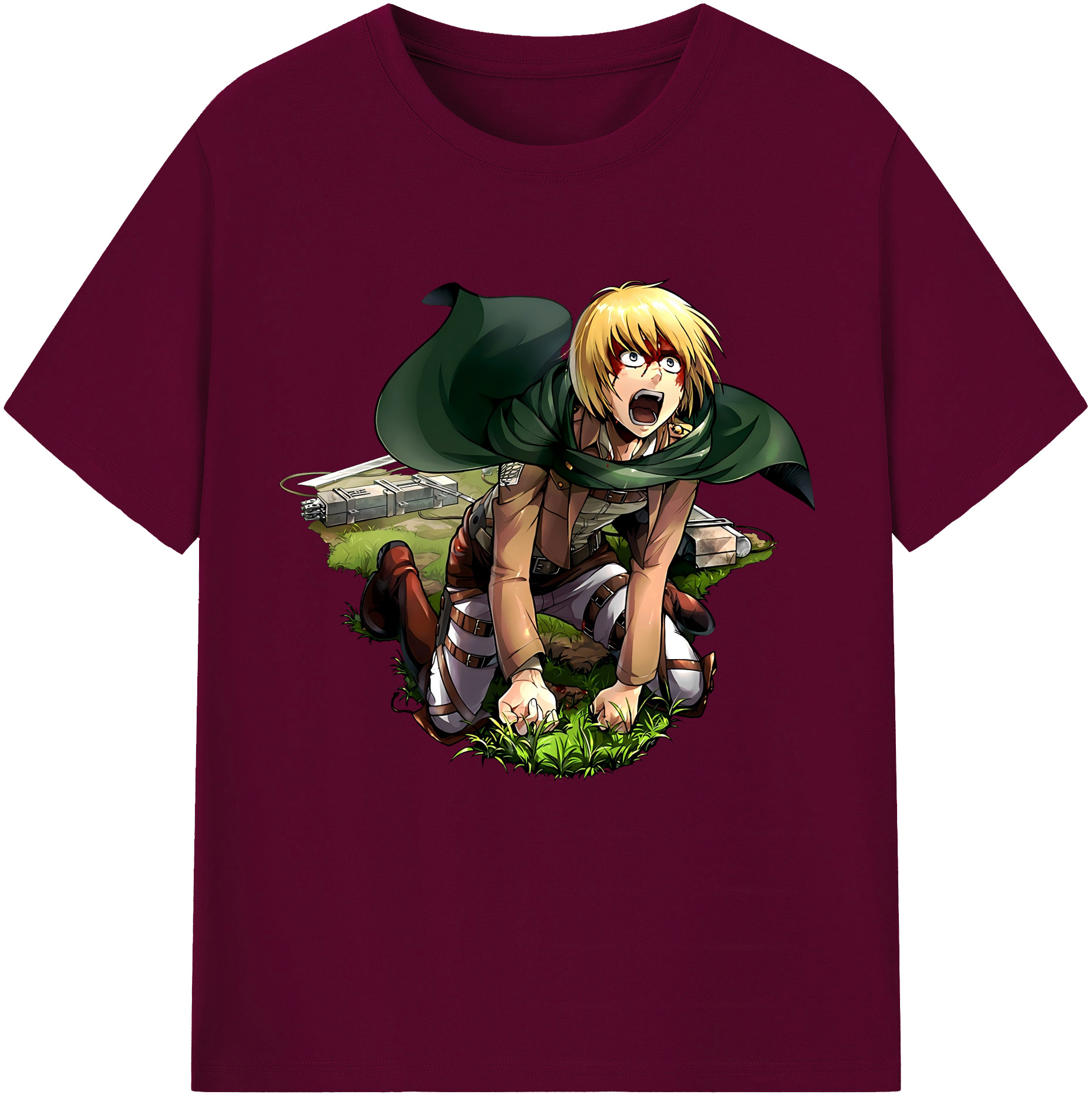 （画像用） 進撃の巨人 アルミン·アルレルト Attack on Titan Armin Arlert レディースカジュアルプリントTシャツ（綿100％）